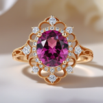 Birthstone Ring with Cubic Ronis Diamonds ESDE I