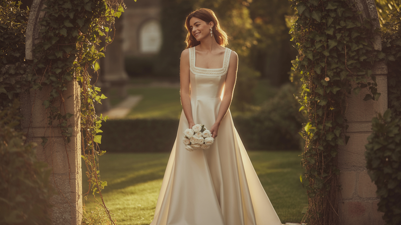 The Timeless Elegance of the Square Neck Wedding Dress
