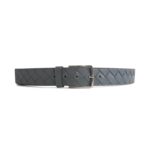 Bottega Veneta Triangle Leather Belt Grey