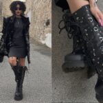 Kasey Virginia Leather Tall Heeled Boots