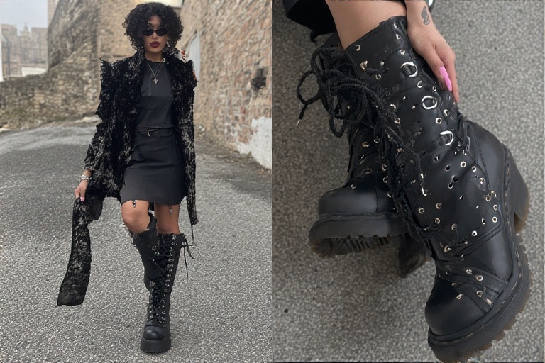 Kasey Virginia Leather Tall Heeled Boots