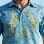 florida keys map upf shirt sun protection​