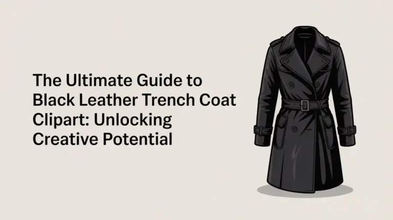 The Ultimate Guide to Black Leather Trench Coat Clipart: Unlocking Creative Potential