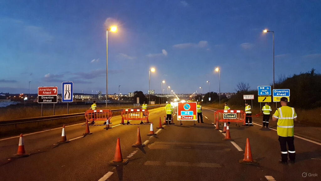 M6 Walsall Birmingham Lanes Closure